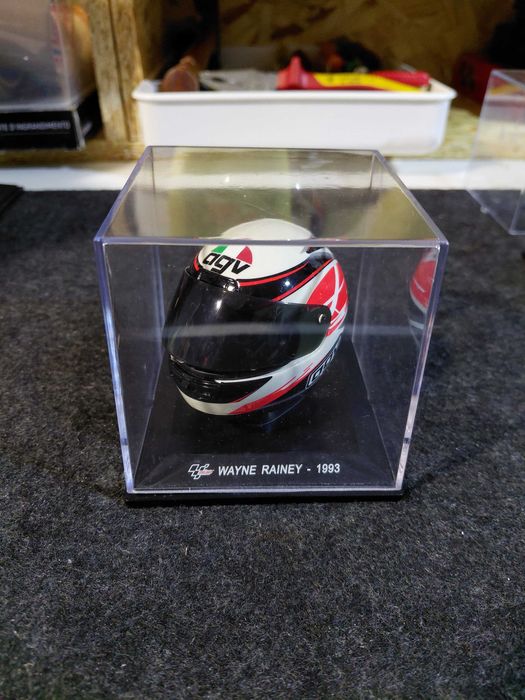 Capacetes Miniatura escala 1:5 MotoGP Wayne Rainey 1993
