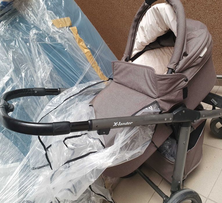 Wózek głęboki spacerowy XLANDER  Pulse  szary.