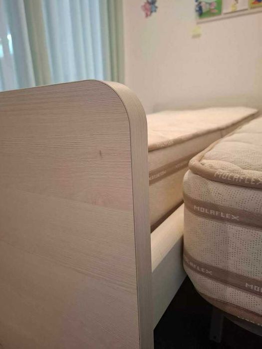 Cama de solteiro, com gavetão