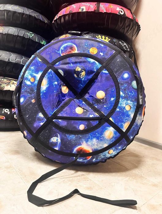 Надійний тюбінг плюшка таблетка надувний санки зимовий ватрушка тюбинг