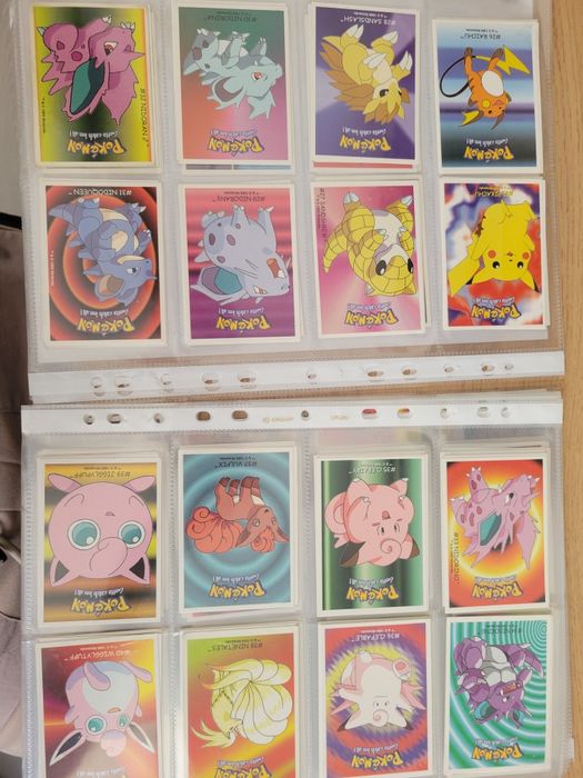 Coleção Completa Pokémon Boomer 1999 – 150 Cromos em Estado Impecável