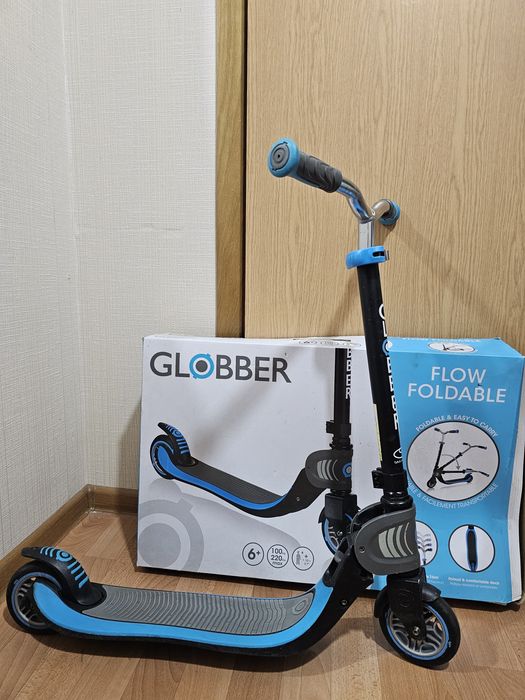 Самокат Globber Flow Foldable 125 чорно-синій