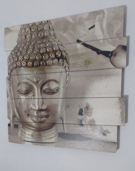 Buddha/Feng Painting on Wood Canvas