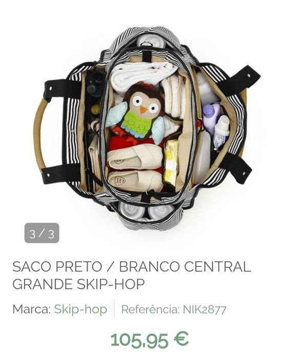 Mala / Saco Skip Hop grande c/ muda fraldas