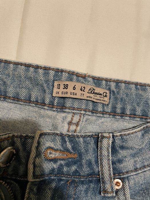 Calças Ganga Cinta Subida Mom Jeans
