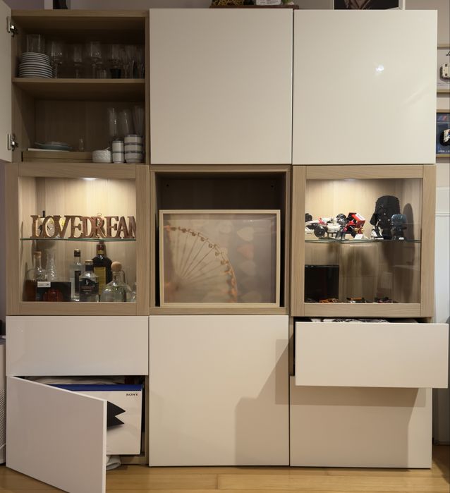 Conjunto móvel sala + móvel tv modelo Bestä - Ikea