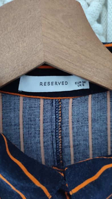 Reserved sukienka koszulowa w paski roz.36