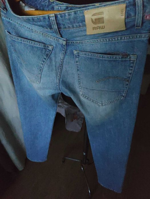 Джинсы G-star Raw 3301 slim jeans Holland w30 blue.