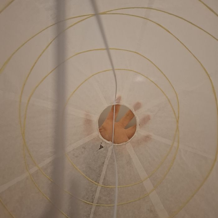 Abajur branco de tecto