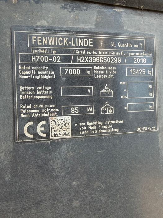 Wózek widłowy Lindę H70D-02