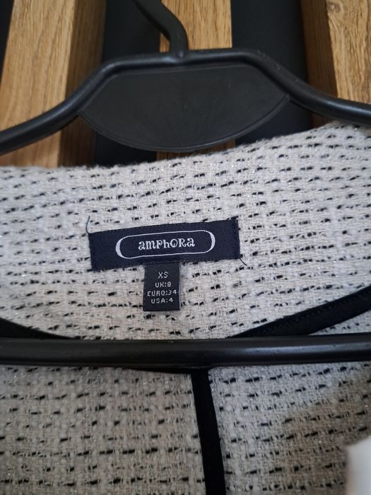 Żakiet marynarka tweedowa tweed xs