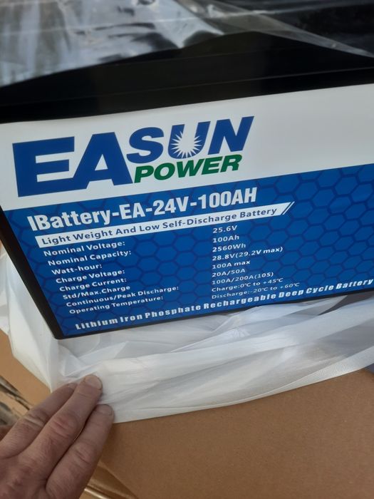 Новий акумулятор LiFePO4 24V 100Ah EASUN



Якісний та надійний LiFePO4 акумулятор. Перевірена висока якість, стабільна роб