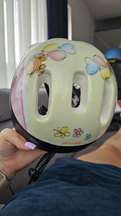 Kask dla dziewczynki 2-5 lat regulowany