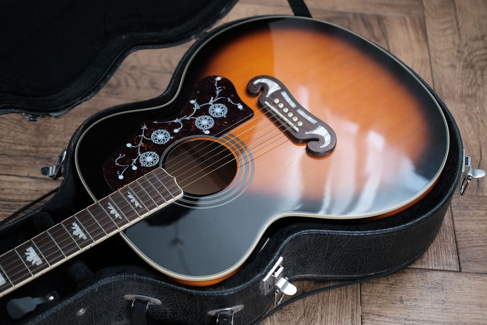 Epiphone EJ-200VS + elektronika eSonic4 + skórzany pas Gibson + case + WYSYŁKA GRATIS