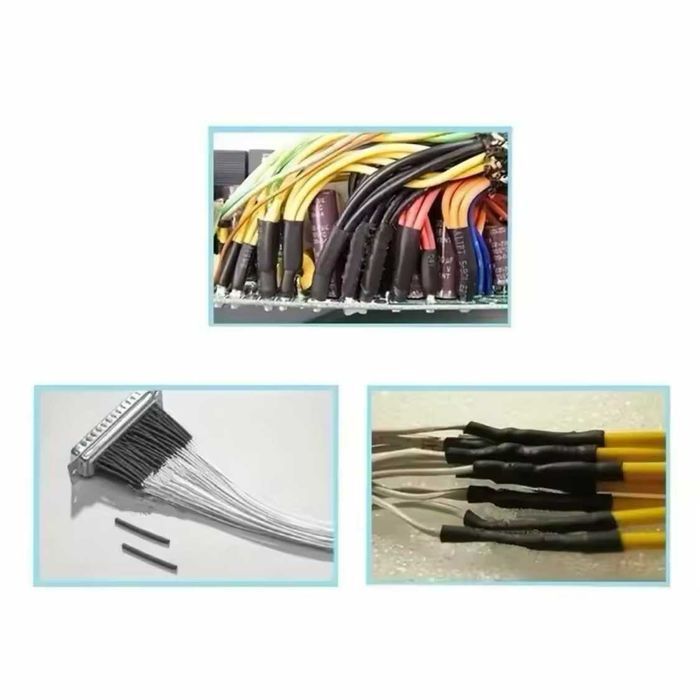 Kit 127 Mangas Termoretráteis Isolamento Cabos 7 Tamanhos Redução 2:1