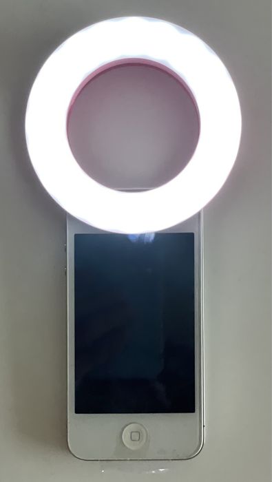 Lâmpada usb selfie clip de cor rosa