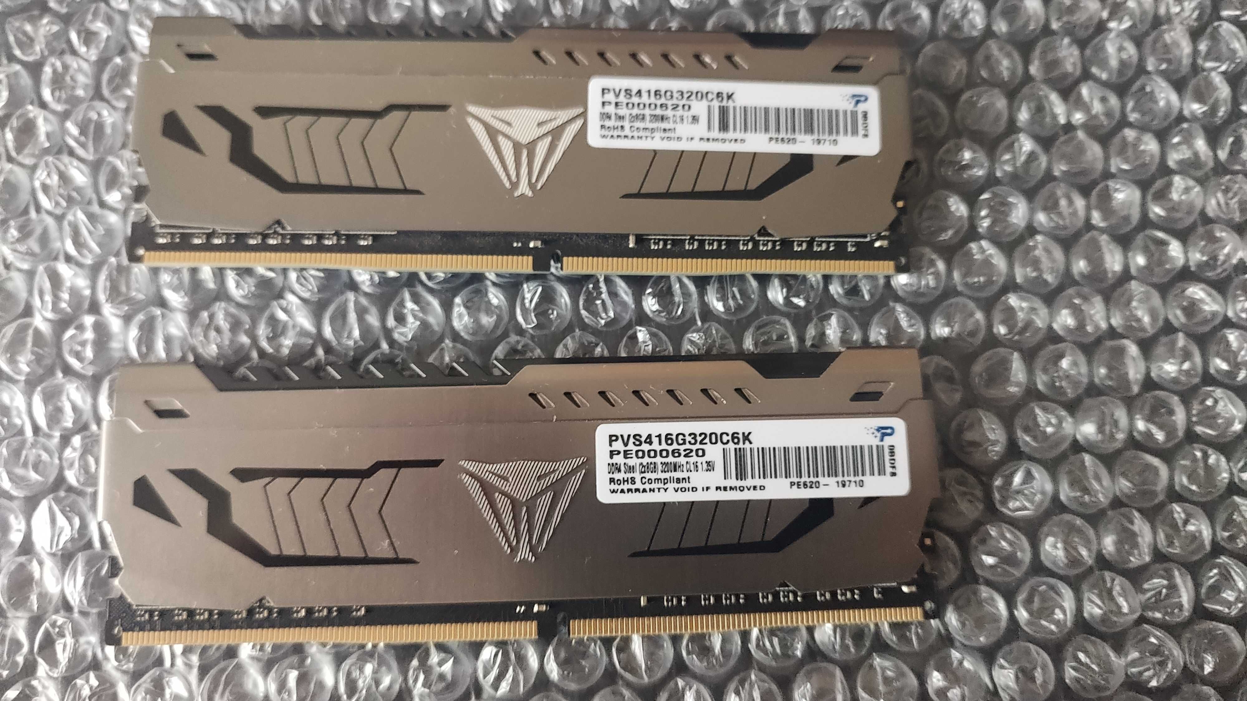Patriot Viper Steel DDR4 16GB 2x8GB 3200Mhz PVS416G320C6K 1