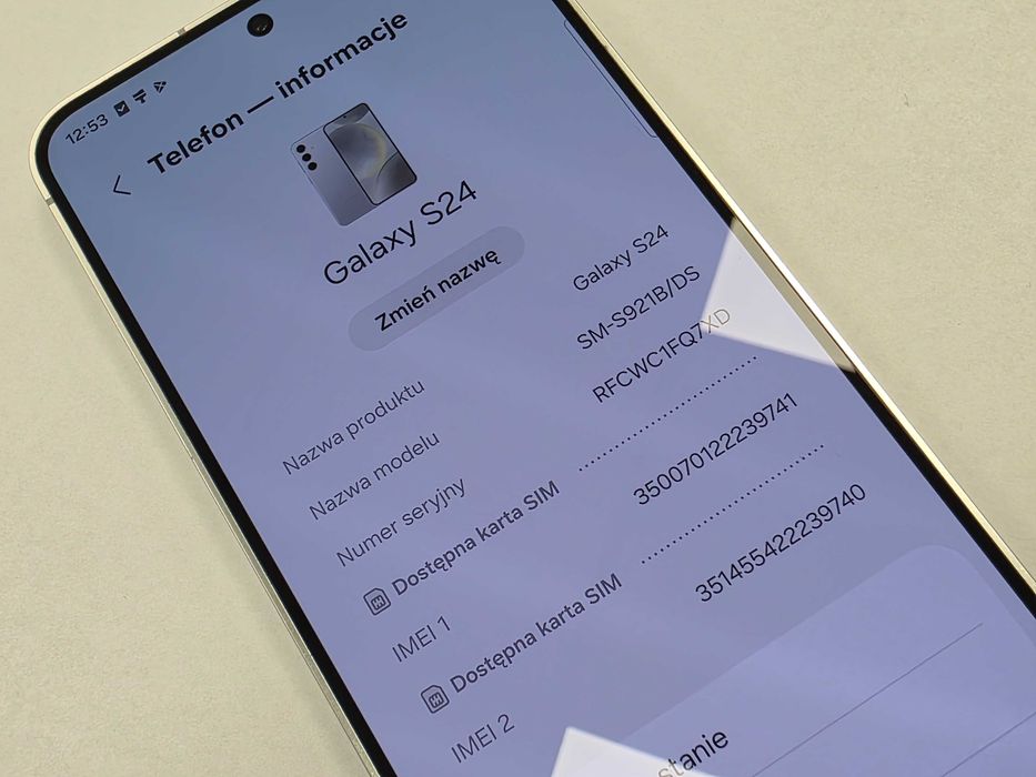 Samsung Galaxy S24 Dual SIM/ 8GB/ 256GB/ Marble Gray/ BAT 98%/ Grade B+ do A-/ + ładowarka/ GW 12 MSC