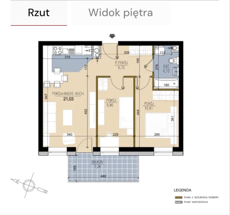 3-pokojowe mieszkanie 52,92 m² | 2 miejsca parkingowe | Taniej niż u dewelopera