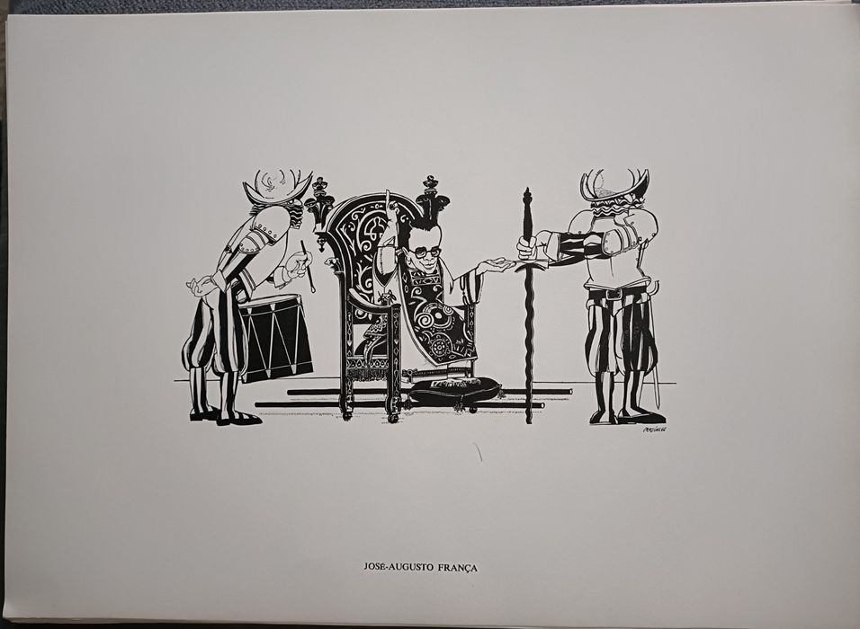 Gravuras: Álbum de Glórias, uma obra de caricaturas de Luís Jardim