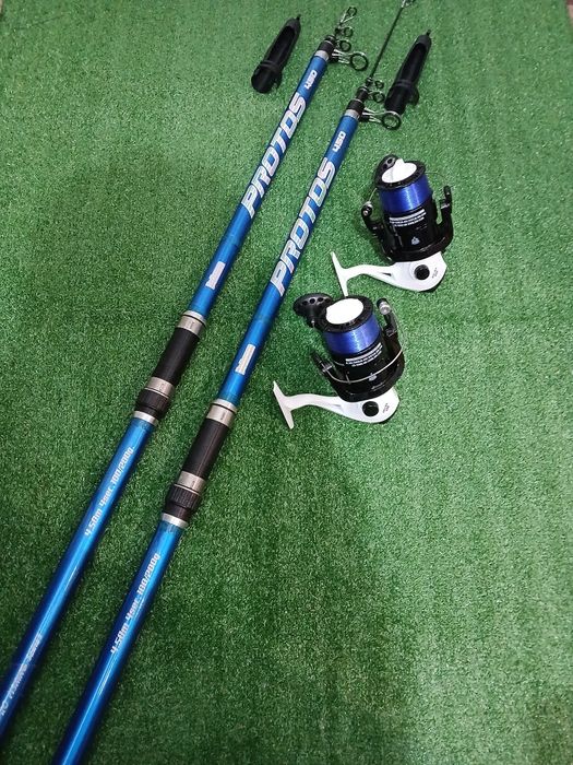 Cana pesca com carreto