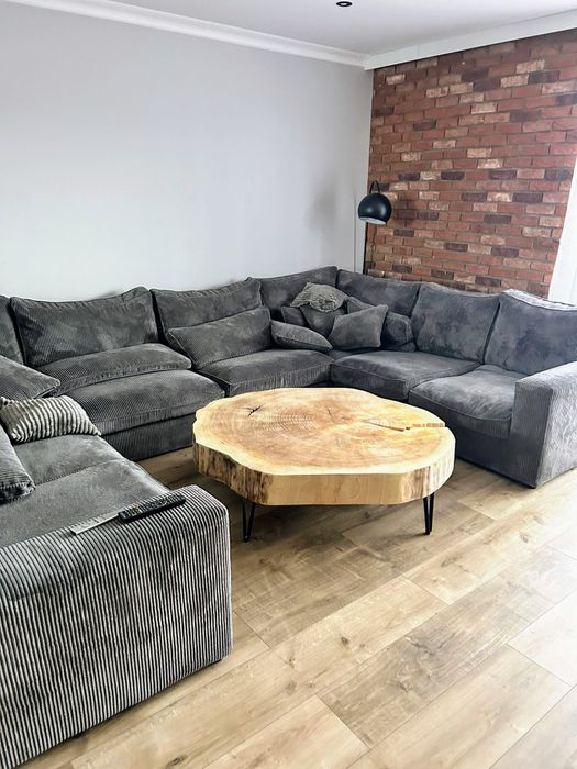 Stół z plastra LOFT  125cm 135cm plastrer drewna ogromny 15cm grubości