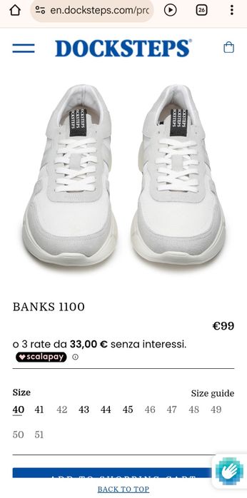 Чоловічі кросівки Docksteps 43-44p