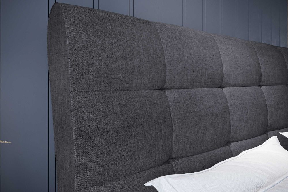 Łóżko tapicerowane 180 szare pojemnik promocja wyprzedaż wysyłka hit