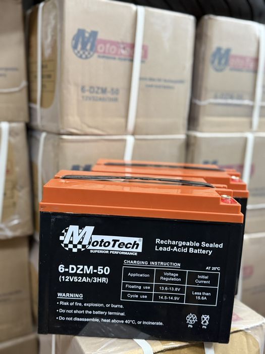 АКБ акумулятор батарея тяговий 6-DZM-50 12V52АН/3HR MotoTech