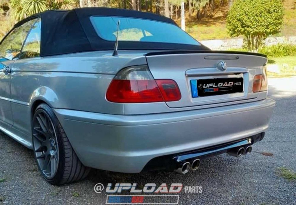 DIFUSOR BMW -  SÉRIE 3 E46 LOOK M PERFORMANCE 2 SAÍDAS DUPLAS