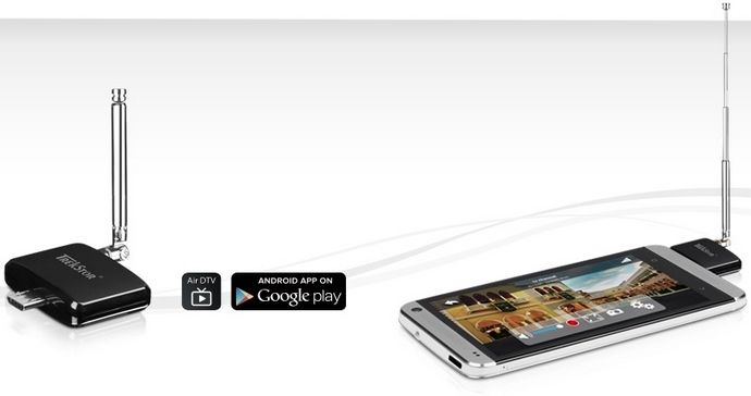 Odbiornik Tuner Tv Hd Cyfrowy Dvb-T Android Tablet Antena Micro Usb