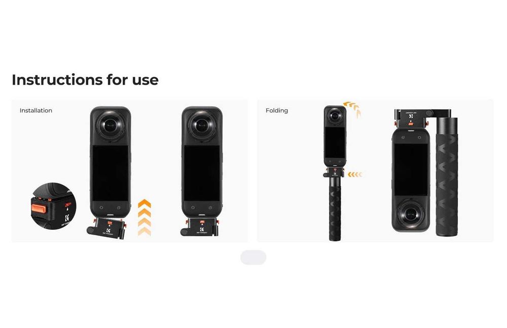 Selfie Stick Dobravel Insta360 X5 (Novo)