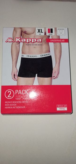 Bokserki męskie Kappa 2-pak w rozmiarze XL