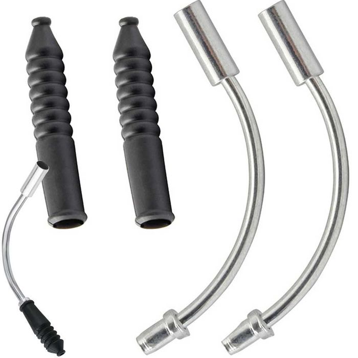 FAJKI do HAMULCA V-brake 90 stopni + GUMOWA OSŁONKA LINKI - 2 Komplety