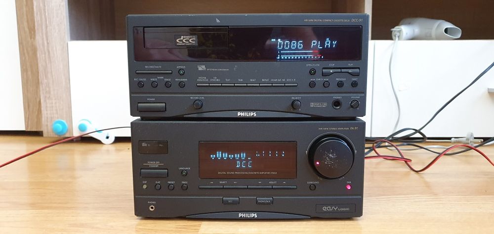 Philips FA-91,Philips DCC-91,wzmacniacz deck kaset DCC