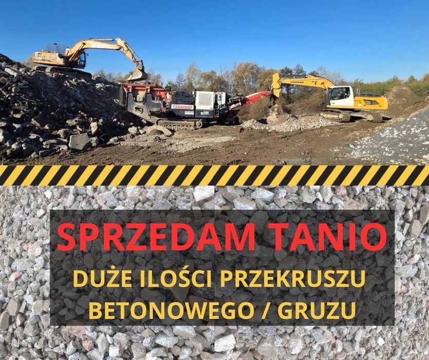 gruz kruszony / przekrusz betonowy