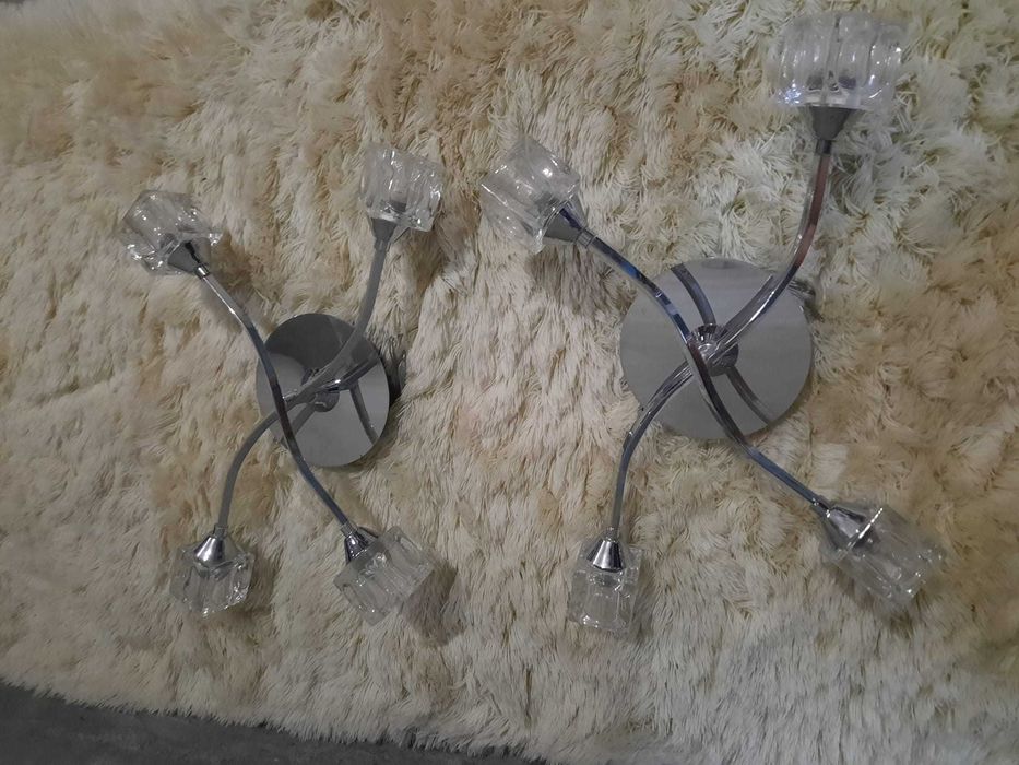 Conjunto de 5 candeeiros de teto e parede