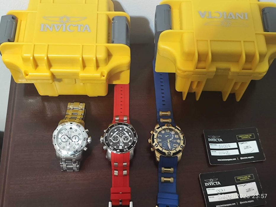 Relógio invicta novos 300 euros os três