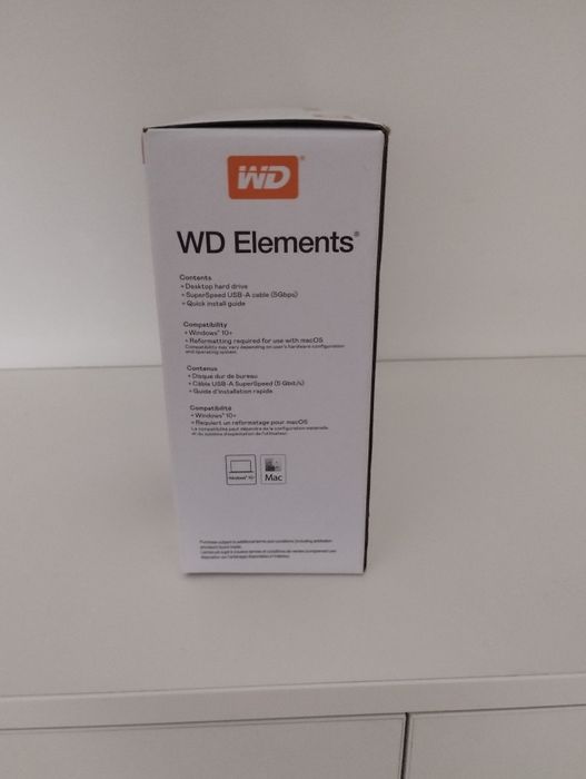 Жесткий диск Western Digital Elements Desktop 14TB WDBWLG0140HBK-EESN
