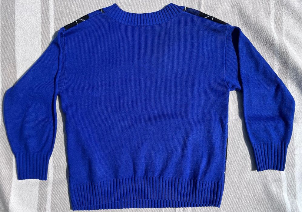 Niebieski sweterek z dekoltem V z HM 40/L