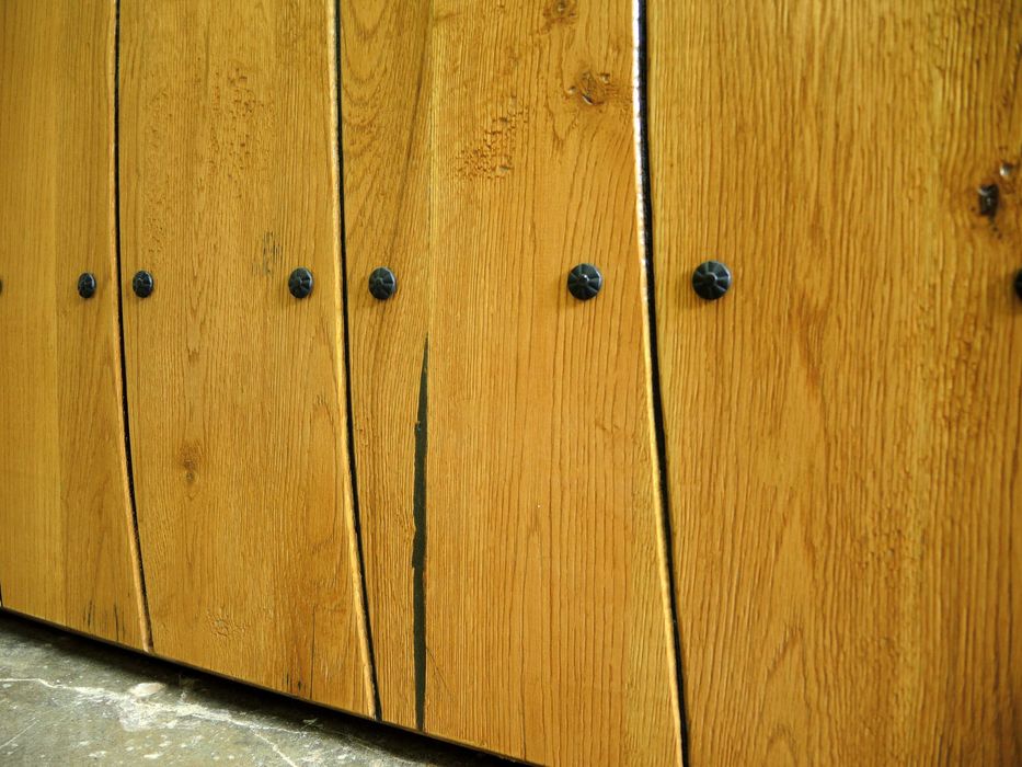 Drzwi DŁUGOSZ drewniane zewnętrzne wejściowe góralskie dębowe GOTOWE