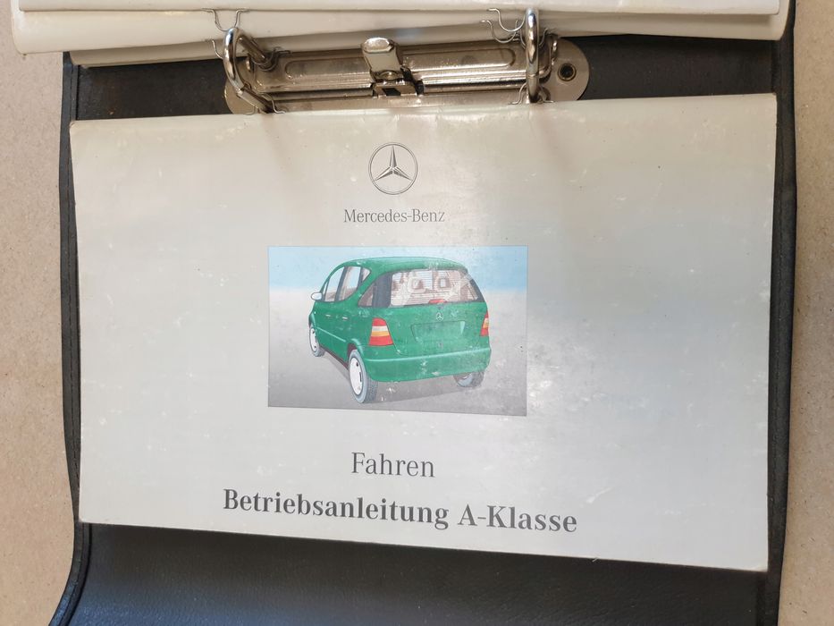 instrukcja obsługi książka etui mercedes a w168 język niemiecki
