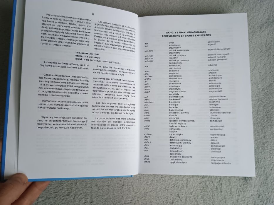 Słownik FRANCUSKO-POLSKI A-Z (50 000 słów) w twardej oprawie