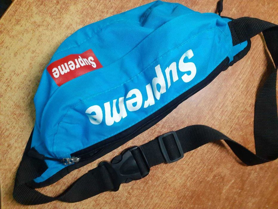 Сумка на пояс Бананка Supreme Суприм Blue Голубая