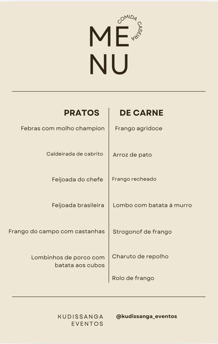 Catering/ Buffet & Brunch - Low Cost