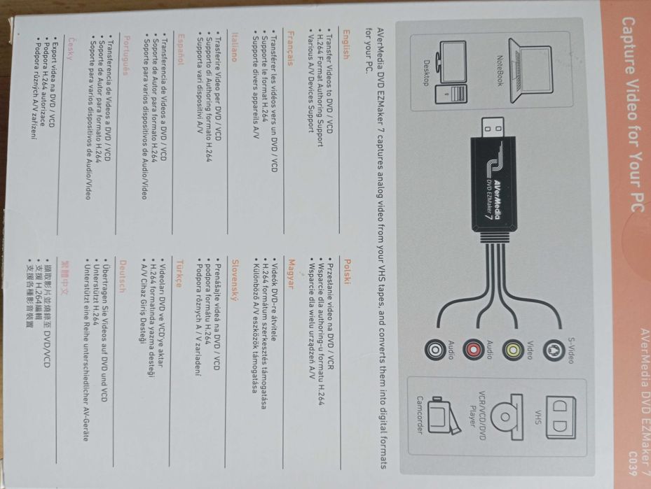 Placa Captura Vídeo AVerMedia