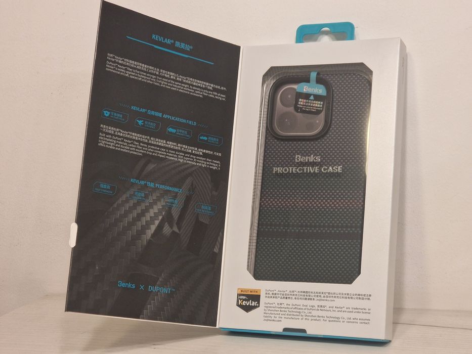 Benks Etui Magnetic Armor Air Aurora Kevlar 600D do Iphone 16 Pro