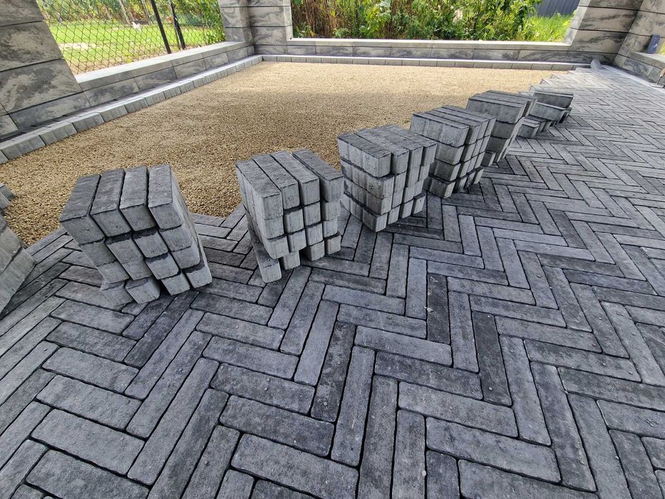 Kostka brukowa Forbet LISTELLO mix Silver Piryt Tiramisu Mocca-Orange