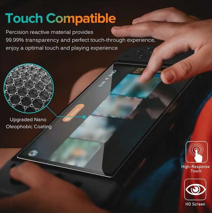 Protetor de vidro temperado para Nintendo Switch 2