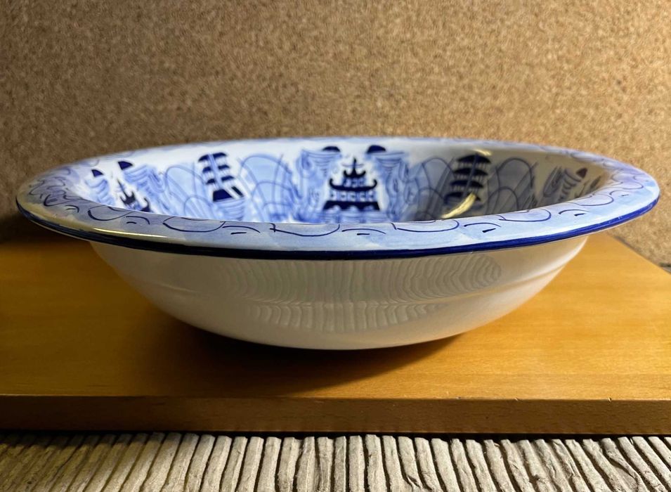 Bacia de lavatório em faiança temática cantão